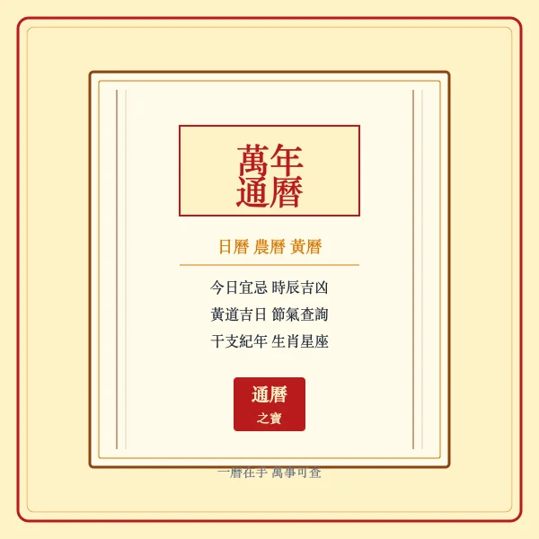 万年通历古籍封面图
